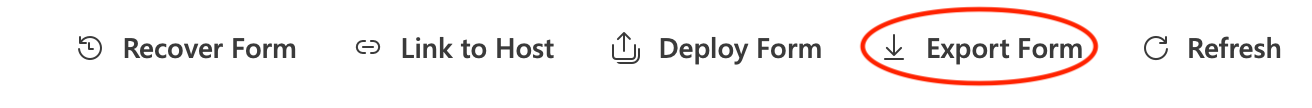 Export Form
