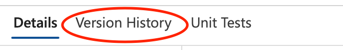 Version History